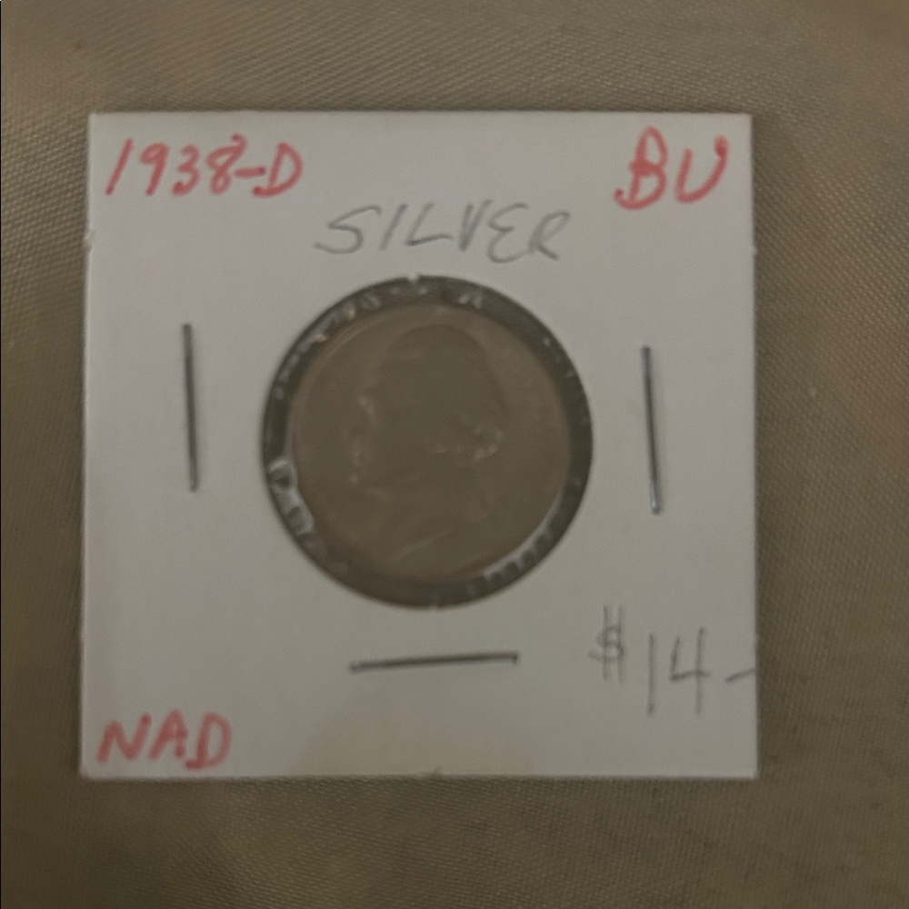 1938-D Silver Nickel Coin